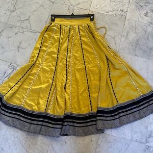 W for Women Mustard Skirt with Black Details